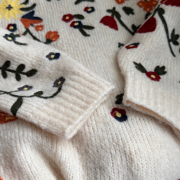 Anthropologie Floral Appliqued Sweater
Tunic Dress Alpaca Blend size S - Picture 12 of 16